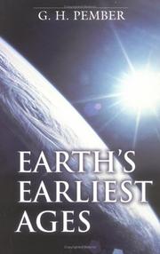 Cover of: Earth's Earliest Ages