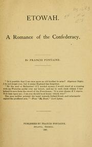 Cover of: Etowah. by Francis Fontaine