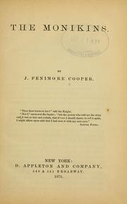 Cover of: The monikins by James Fenimore Cooper