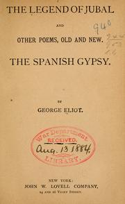 Cover of: The legend of Jubal by George Eliot