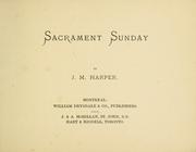 Cover of: Sacrament Sunday by by J.M. Harper.