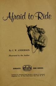 Cover of: Afraid to ride