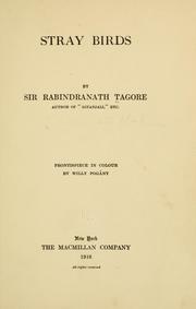 Cover of: Stray birds by Rabindranath Tagore