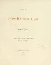 Cover of: The low-back'd car