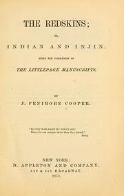 Cover of: The redskins, or, Indian and injin by James Fenimore Cooper