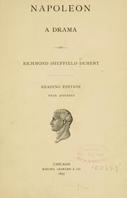 Cover of: Napoleon: a drama