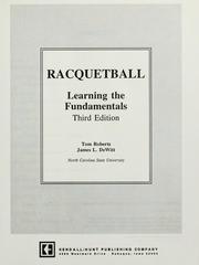 Cover of: Racquetball by Roberts, Tom