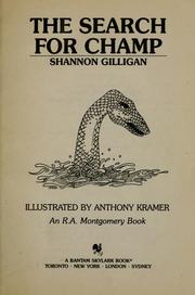 Cover of: Search for Champ by Shannon Gilligan