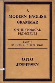 A modern English grammar on historical principles by Otto Jespersen