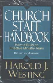 Cover of: Church Staff Handbook | Harold J. Westing