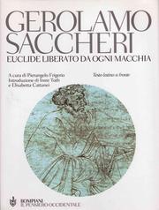 Cover of: Euclide liberato da ogni macchia by Gerolamo Saccheri