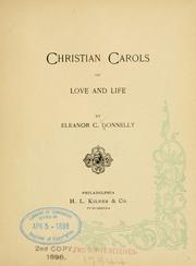 Cover of: Christian carols of love and life