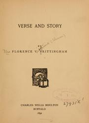 Cover of: Verse and story