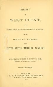 Cover of: History of West Point by Edward C. Boynton, Edward C. Boynton