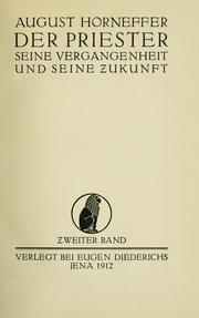 Cover of: Der Priester: seine Vergangenheit und seine Zukunft.