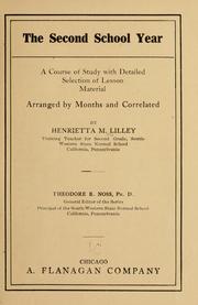Cover of: second school year | Henrietta M. Lilley