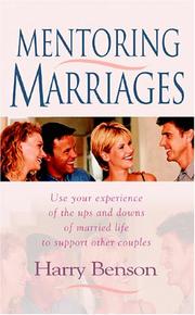 Cover of: Mentoring Marriages by Harry Benson
