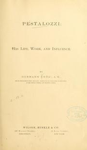 Cover of: Pestalozzi: his life, work, and influence. by Hermann Krüsi