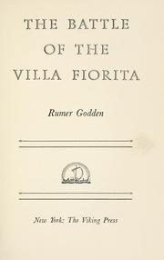 Cover of: The battle of the Villa Fiorita.