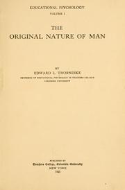 Cover of: Educational psychology. by Edward L. Thorndike, Edward L. Thorndike