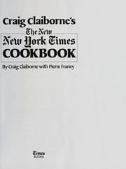 Cover of: Craig Claiborne's The new New York times cookbook by Craig Claiborne