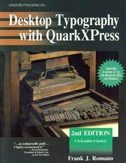 Cover of: Desktop typography with QuarkXpress