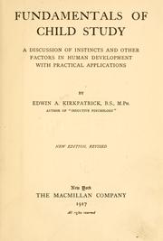 Cover of: Fundamentals of child study by Edwin A. Kirkpatrick