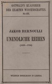 Cover of: Über unendliche Reihen (1689-1704)
