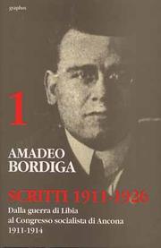 Cover of: Scritti 1911-1926 by Amadeo Bordiga
