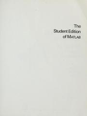 Cover of: The student edition of MATLAB by the MathWorks Inc.