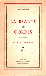 Cover of: beauté de Cordes: Son académie