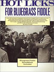 Cover of: Hot Licks For Bluegrass Fiddle