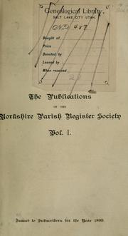 Cover of: The registers of St. Michael le Belfry, York