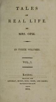 Cover of: Tales of Real Life by Amelia Alderson Opie