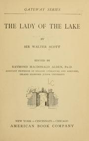 Cover of: The Lady of the Lake