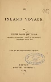 Cover of: An  inland voyage by Robert Louis Stevenson