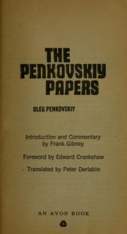 Cover of: The Penkovskiy papers