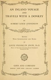 An  inland voyage and Travels with a donkey