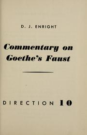 Cover of: Commentary on Goethe's Faust.