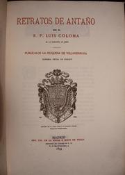 Cover of: Retratos de antaño.