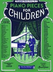 Cover of: Piano Pieces for Children (Everybody's Favorite Series, No. 3)