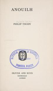 Cover of: Anouilh | Philip Malcolm Waller Thody