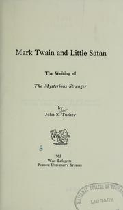 Cover of: Mark Twain and little Satan by John Sutton Tuckey