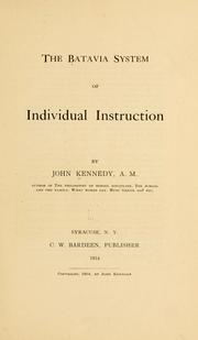 Cover of: The Batavia system of individual instruction