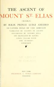 Cover of: The ascent of Mount St. Elias <Alaska> by Filippo De Filippi