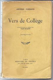 Cover of: Vers de collège
