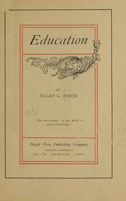 Education by Ellen Gould Harmon White