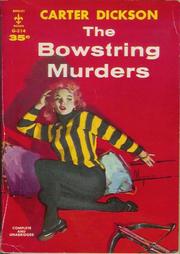 Cover of: The Bowstring Murders
