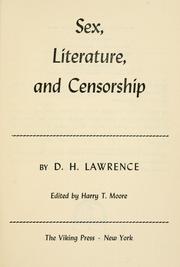 Sex, literature and censorship