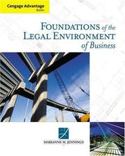 Cover of: Foundations of the legal environment of business